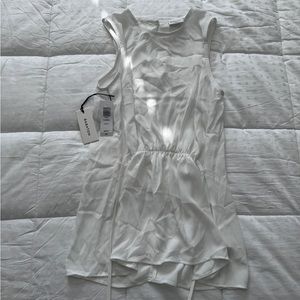 NWT white babaton top, semi-see through